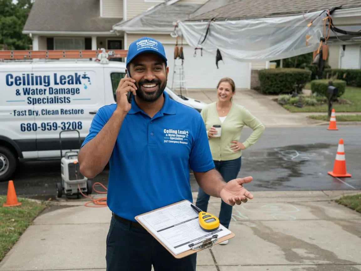 Ceiling Leak Cleanup Pauls Valley, OK FAQs
